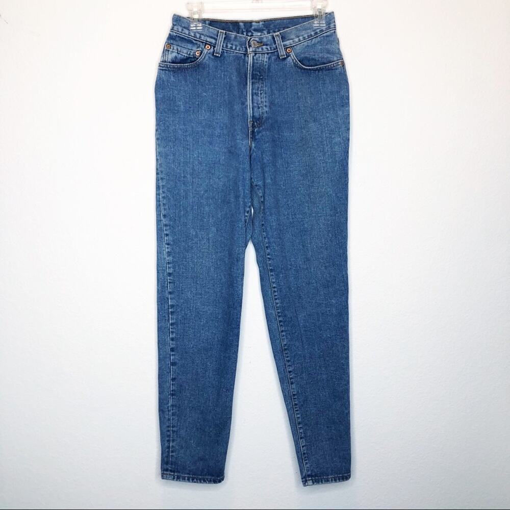 Vintage 80s Levi's 501 Slim Tapered Button Fly Rigid Denim Jeans